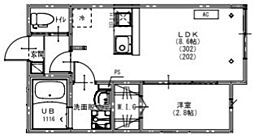 KEIAI RESIDENCE 北習志野III 1LDKの間取図画像