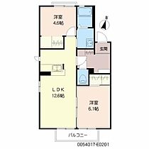 プレステージ　V E0201 ｜ 大分県大分市牧上町13-4（賃貸アパート2LDK・2階・54.48㎡） その2