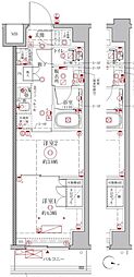 クレイシアIDZ幡ヶ谷 2Kの間取図画像