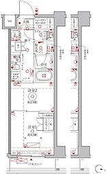 クレイシアIDZ幡ヶ谷 2Kの間取図画像
