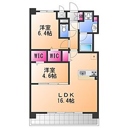 フェンテ・イースト 1SLDKの間取図画像