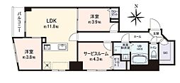 VISTA豊島 2SLDKの間取図画像