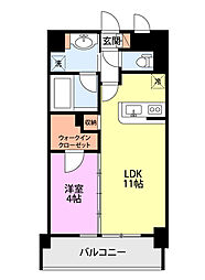 ディナミス 1LDKの間取図画像