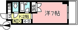 NGY百合丘 1Kの間取図画像