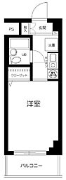グランデール上野 1Kの間取図画像