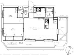 ジェノヴィア学芸大学 2LDKの間取図画像