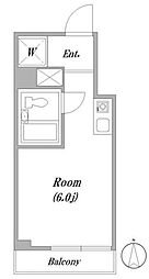 グレイス蒲田 ワンルームの間取図画像