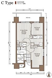 TheParkcross錦糸町レジデンス 1SLDKの間取図画像
