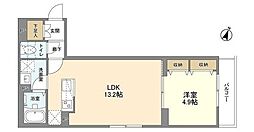 間取図画像 1LDK