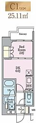 LIVIOMAISON木場 1DKの間取図画像