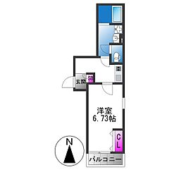 Fstyle東大阪本庄1号館 1Kの間取図画像
