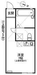 forest-3 ワンルームの間取図画像