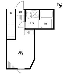 リード田端 ワンルームの間取図画像