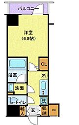 ハーモニーレジデンス浜松町 1Kの間取図画像
