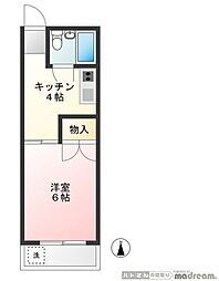 メゾン・ド・ビオレ 1Kの間取図画像