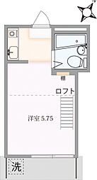 ヴィラ一番町 1SKの間取図画像
