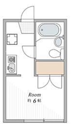 コートM&APart.4 1Kの間取図画像