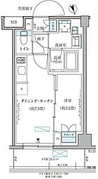 パークアクシス文京本郷 1DKの間取図画像