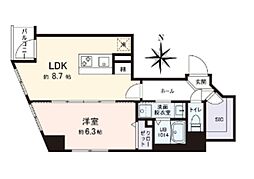 VISTA豊島 1LDKの間取図画像