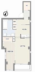 グランデ青山 1LDKの間取図画像