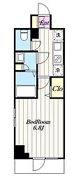 小田急伊勢原駅前マンション 1Kの間取図画像