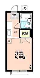 ドエル・みずき 1Kの間取図画像