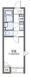 レオネクスト大倉山メルベーユ3 1Kの間取図画像