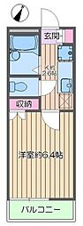 ラフィーネ北葛西 1Kの間取図画像