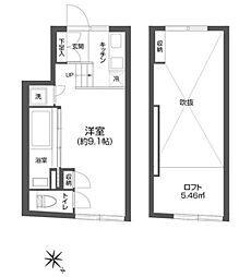 FAREウエハラコマチ ワンルームの間取図画像