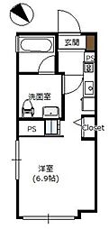 FARE桜新町5 ワンルームの間取図画像