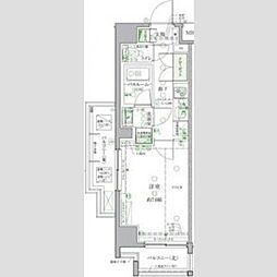 クレヴィスタ板橋西台2 1Kの間取図画像