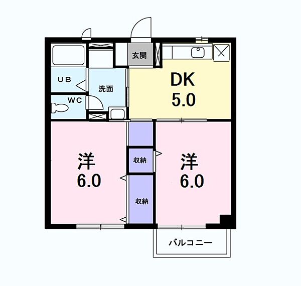 大阪府和泉市池田下町(賃貸アパート2DK・2階・43.00㎡)の写真 その2
