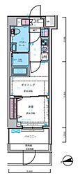 GALICIA中野新井薬師 1DKの間取図画像