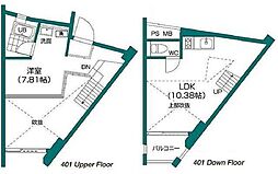 ベンセレーモス 1LDKの間取図画像