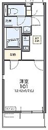 レオネクストフォーブル 1Kの間取図画像