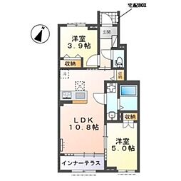 ソラリア 2LDKの間取図画像