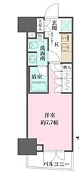 ルフォンプログレス四谷 1Kの間取図画像