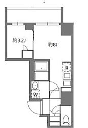 アラート横濱桜木町II 1LDKの間取図画像