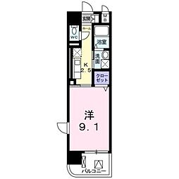 間取図画像 1K