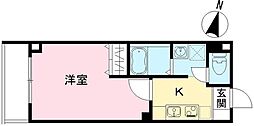 みおつくし城北 1Kの間取図画像