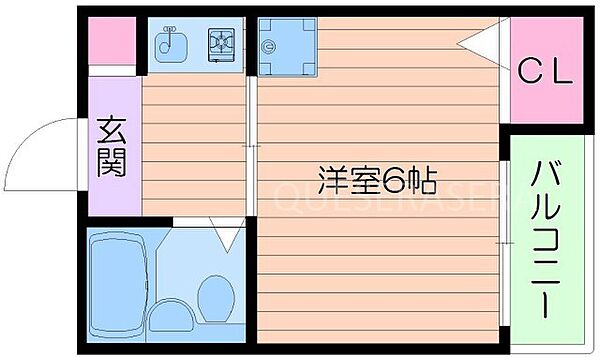 大阪府吹田市千里山松が丘(賃貸アパート1K・2階・18.00㎡)の写真 その2