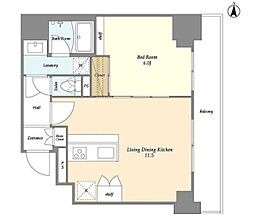 TSResidence北上野 1LDKの間取図画像