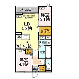 間取図画像 2LDK