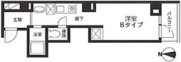 EXE日本橋 ワンルームの間取図画像