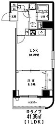 グレースヒル 1LDKの間取図画像