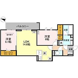 間取図画像 2LDK