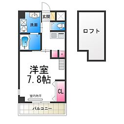 エヌエムトラントドゥ 1Kの間取図画像