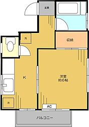 メゾン南千住II 3階1Kの間取り