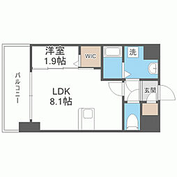 YAKUIN037RESIDENCE 1LDKの間取図画像