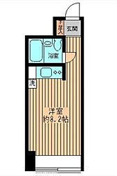 東京メトロ南北線 東大前駅 徒歩4分の賃貸マンション 9階ワンルームの間取り